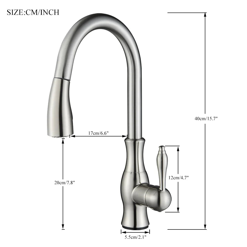 Afralia™ Black Kitchen Faucet: Single Handle Hot & Cold Mixer with 360 Rotation