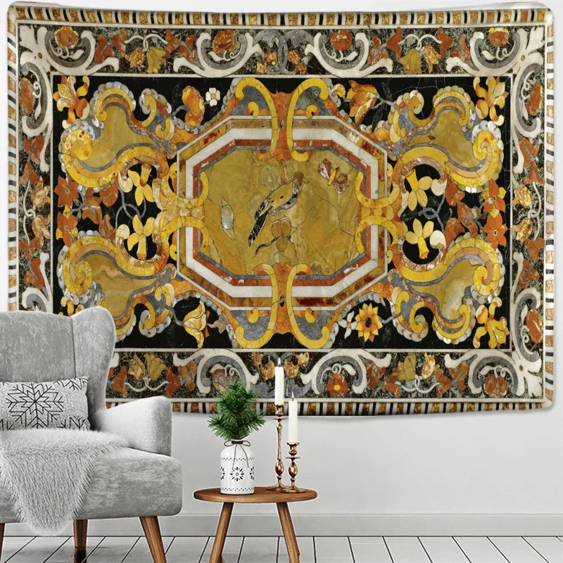 Afralia™ Psychedelic Bohemian Plant Tapestry Wall Hanging for Living Room Bedroom Decor