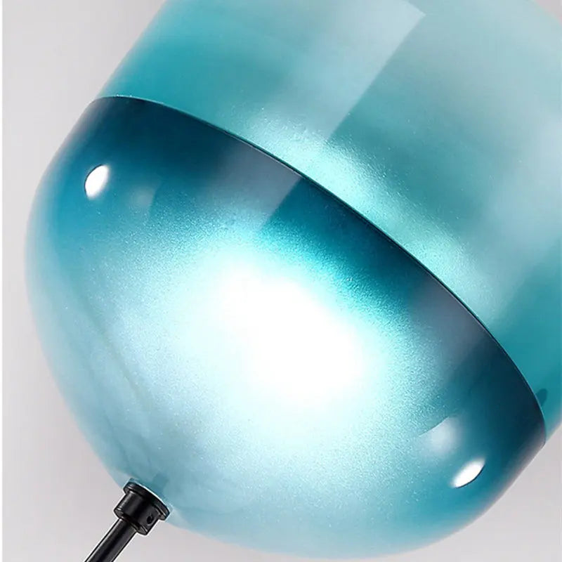 Afralia™ Nordic Art Venice Flow Lake Blue Glass Chandelier