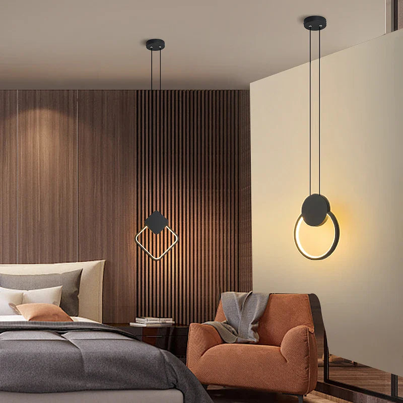 Afralia™ Nordic LED Pendant Lights: Modern Living Room Bedroom Decor Lighting Fixtures