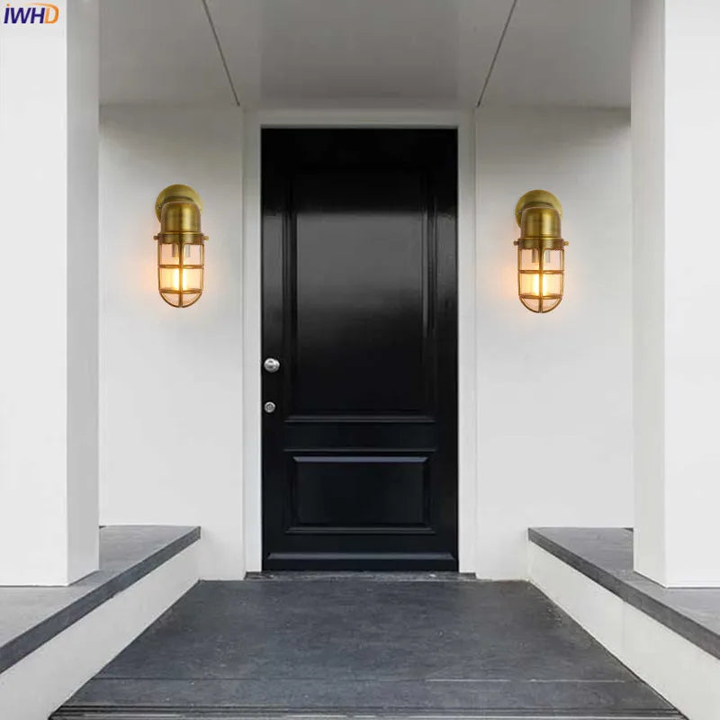 Afralia™ Outdoor Aluminum LED Wall Light for Stair, Balcony & Garden