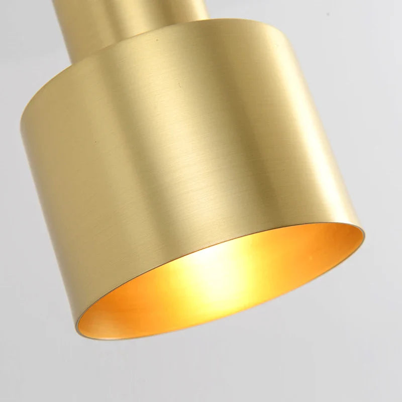 Afralia™ Brass Finish LED Pendant Light for Dining Room, Bedroom & Bar