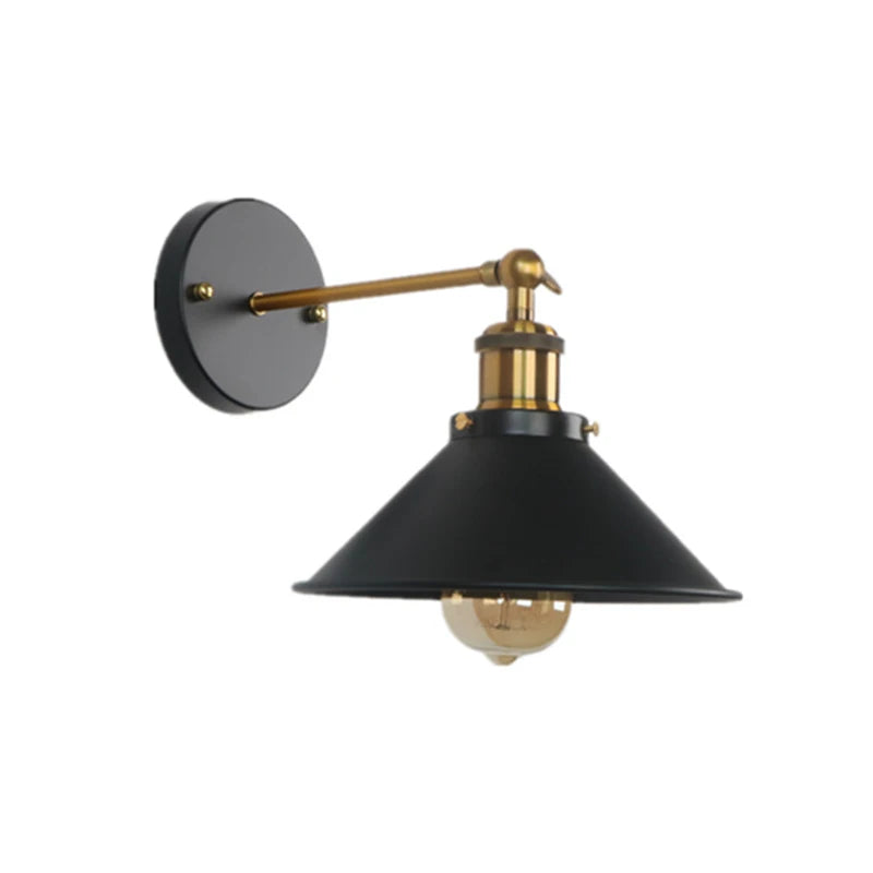 Afralia™ Retro Industrial Iron Wall Light for Corridor, Staircase, Balcony, Bedside, Restaurant, Bar