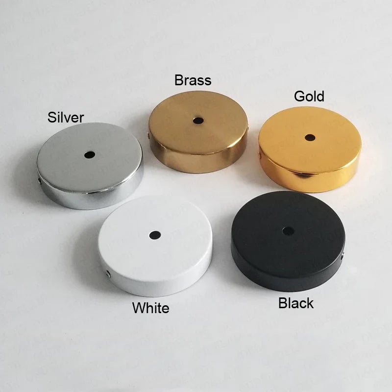 Afralia™ Gold Brass Ceiling Mount LED Pendant Lamp Base - 20cm