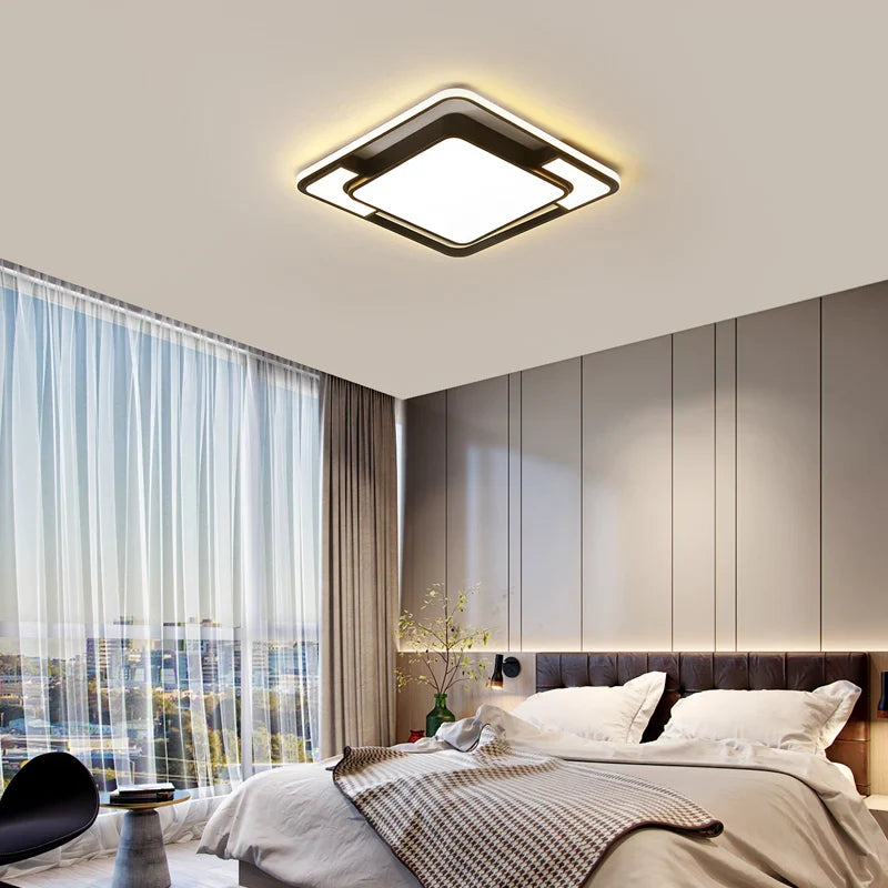 Afralia™ LED Ceiling Lamps: Modern Dimmable Lighting for Home Decor