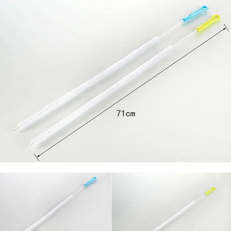 Afralia™ Flexible Sewer Cleaning Brush 71cm for Sink & Pipe Hair Removal