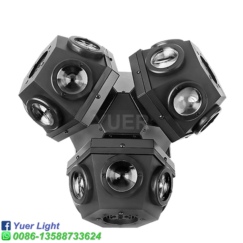 Afralia™ RGB Laser Beam Moving Head Light 18x10w DJ Disco Xmas Party Lights