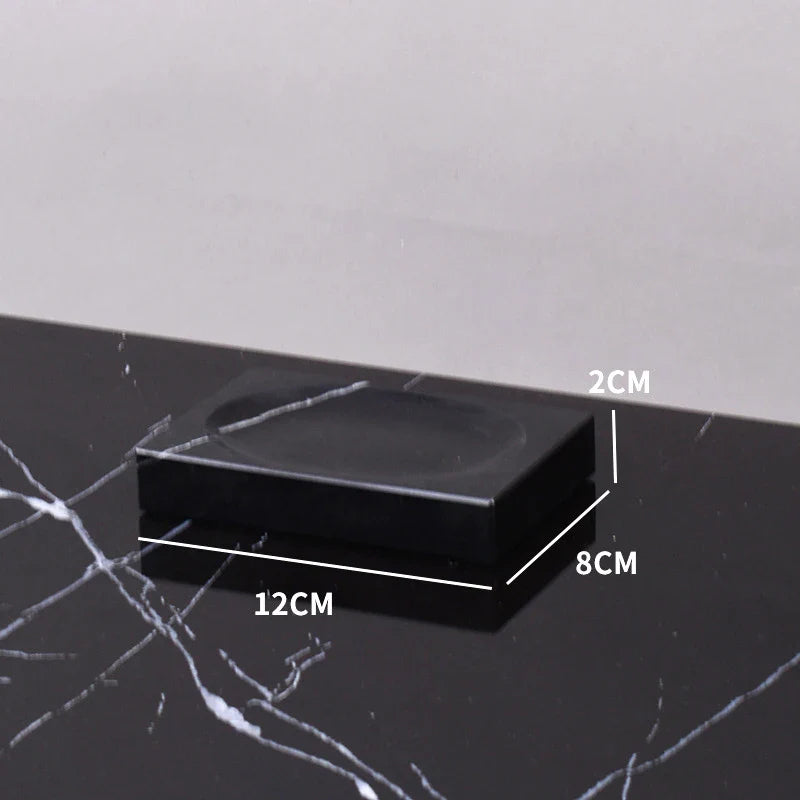 Afralia™ Black Marquina Marble Bathroom Set cue.opti