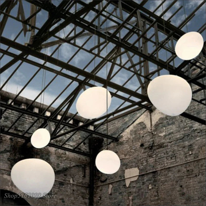 Afralia™ Glass Pendant Light Italy Foscarini Gregg Hanging Lamp LED Dining Kitchen Loft