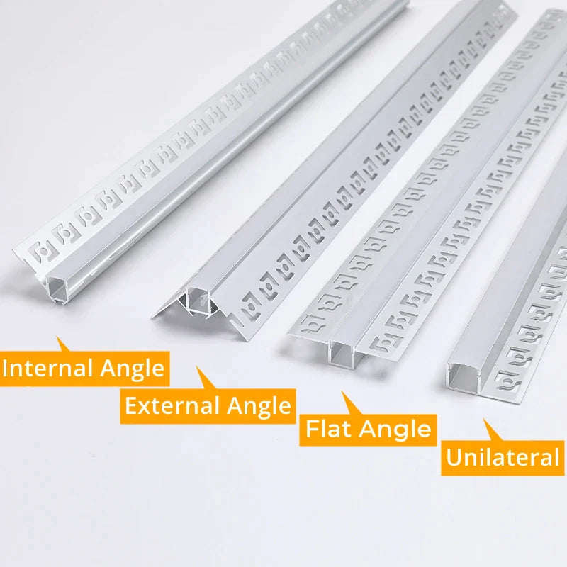 Afralia™ 1M Frameless Embedded LED Aluminum Profile for Linear Strip Lights