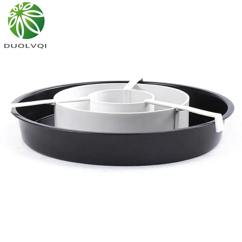 Afralia™ Checkerboard Cake Mold Set - 3 Non-Stick Divider Pans for DIY Baking