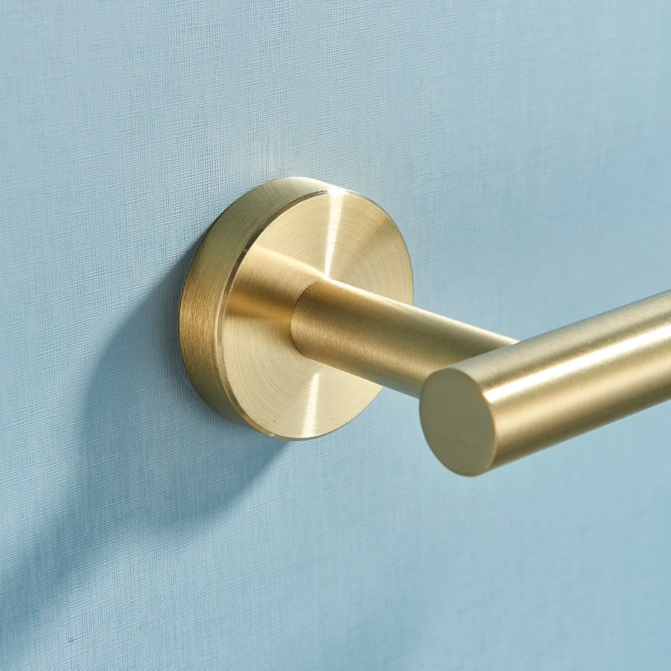 Afralia™ Bathroom Hardware Set: Towel Bar, Robe Hook, Rack, Shelf, Tissue Holder, Hook