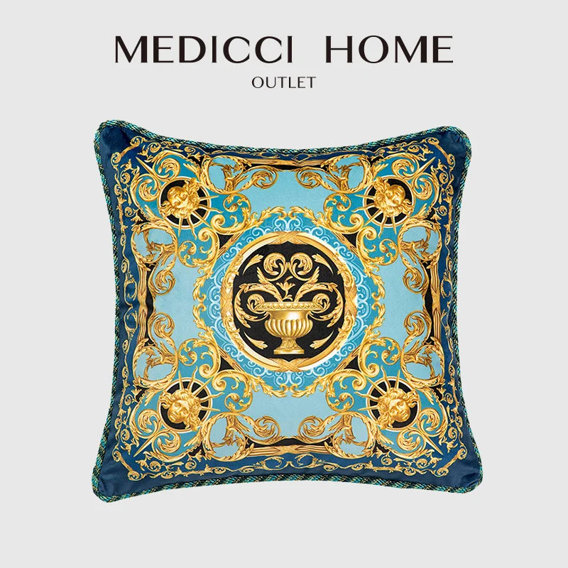 Afralia™ Medusa Velvet Cushion Cover - Renaissance Art Luxury Throw Pillow Case