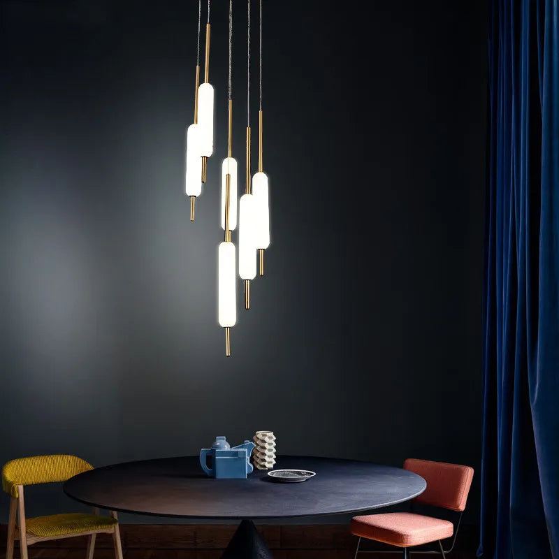 Afralia™ Cumberland Chandelier: Modern Minimalist LED Pendant Lights for Living Room Bedroom.decor