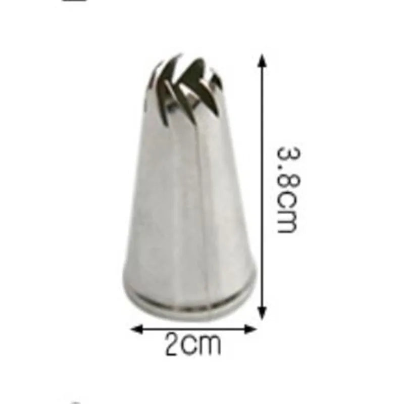 Afralia™ Stainless Steel Drop Flower Cake Nozzle for Icing Piping and Sugar Crafting