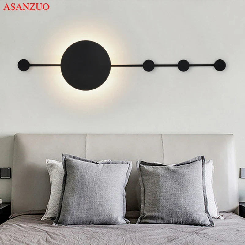 Afralia™ LED Moon Wall Lamp for Home Decoration & Ambiance