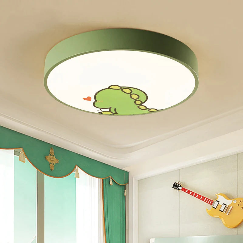 Afralia™ Kids Cartoon Acrylic Ceiling Light with Remote Control LED Girl Children's Room Lighting