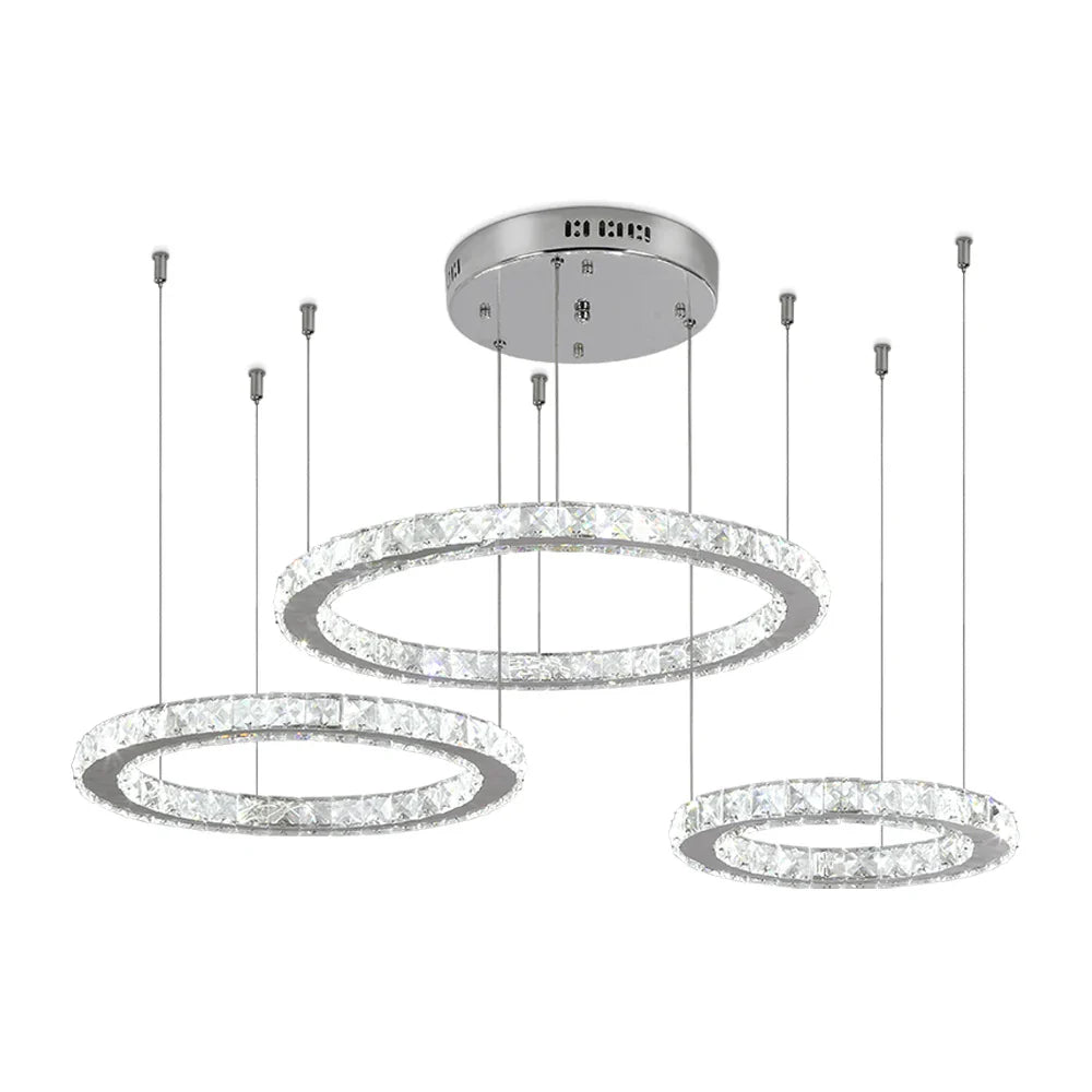 Afralia™ Crystal LED Chandeliers: Modern Pendant Light for Living Room.