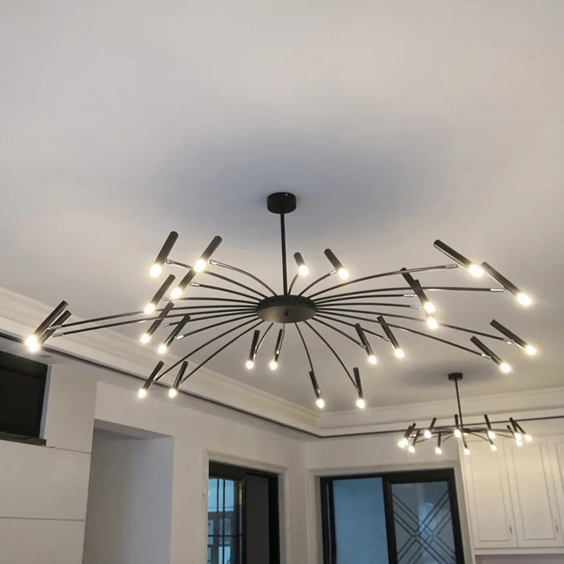 Afralia™ Modern Nordic LED Chandelier for Living Room Bedroom Office Study