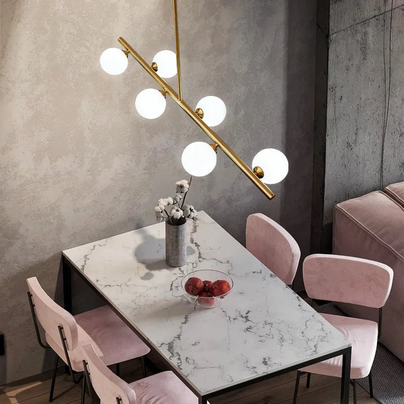 Afralia™ Brass LED Pendant Lights for Home Decor and Indoor Lighting