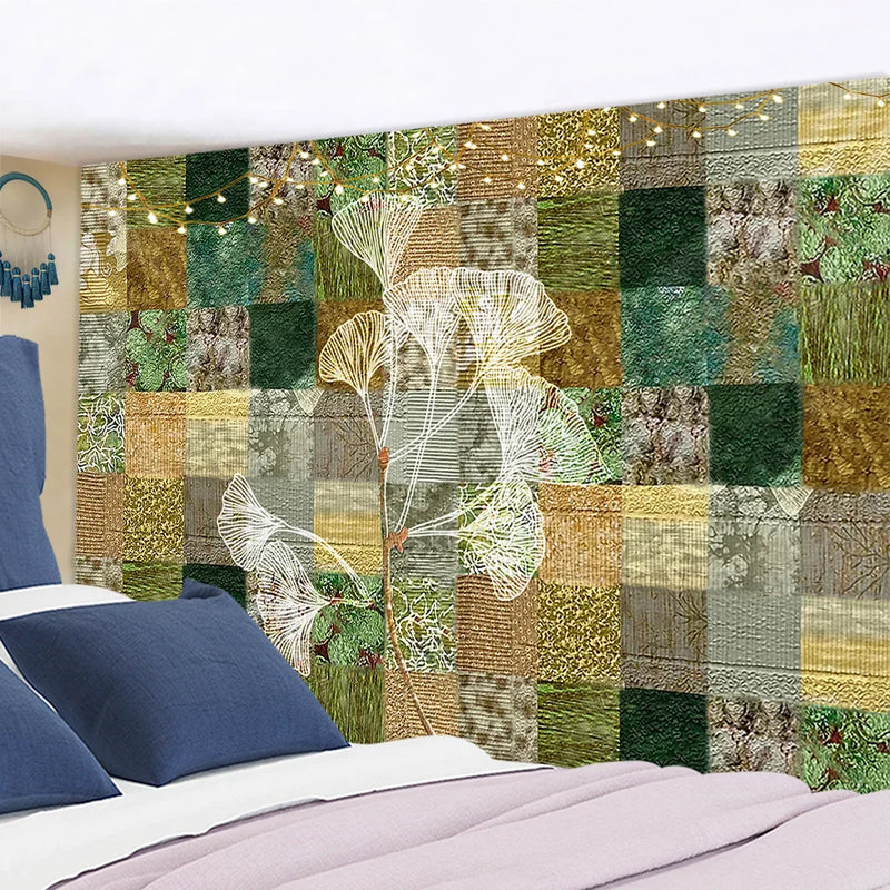 Afralia™ Botanical Wildflower Tapestry Wall Hanging Flower Chart Hippie Bohemian Tapestries