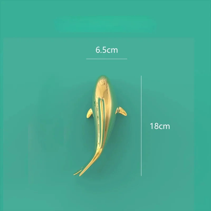 Afralia™ Goldfish Resin Wall Hanging - Home Decor Room Aesthetic
