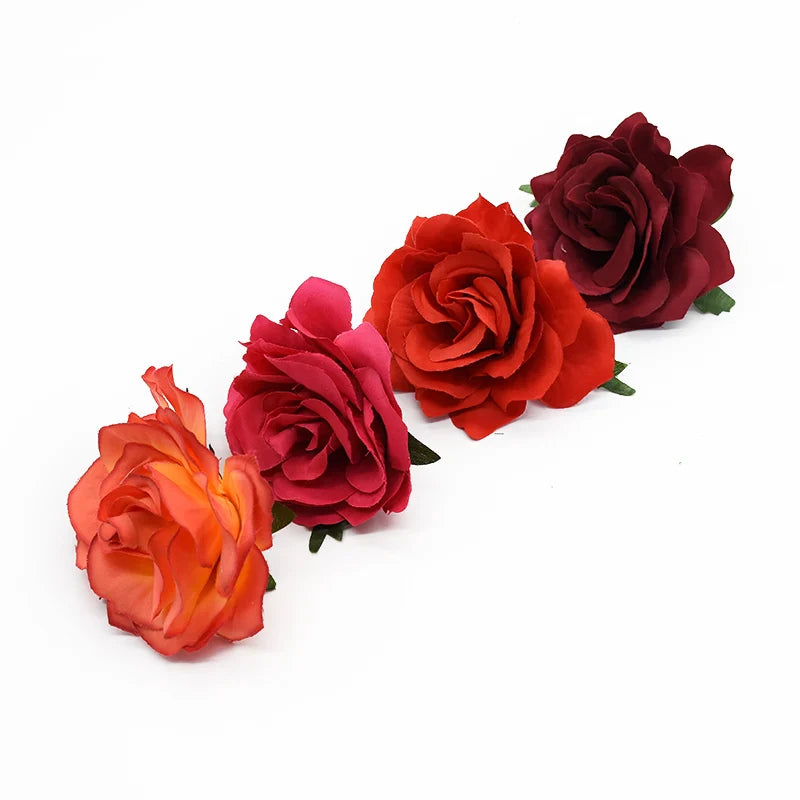 Silk Rose Heads for Wedding Decor & Home Decoration by Afralia™