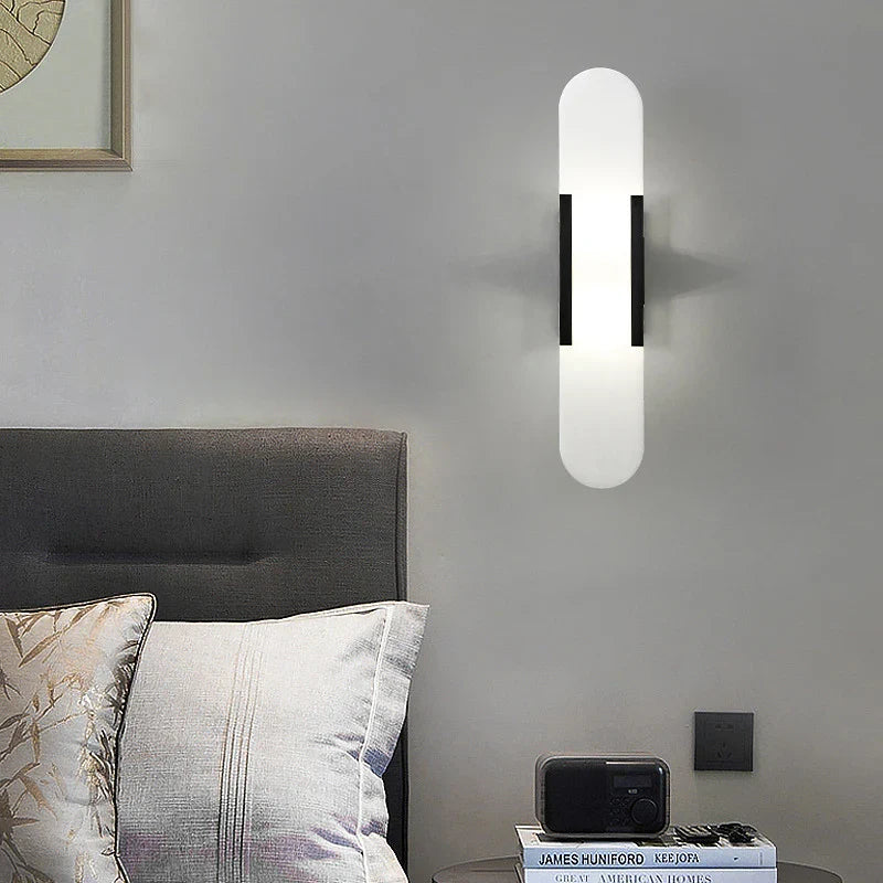 Afralia™ Marble Wall Lamps: Minimalist Nordic LED Mirror Light for Living Room Bedroom