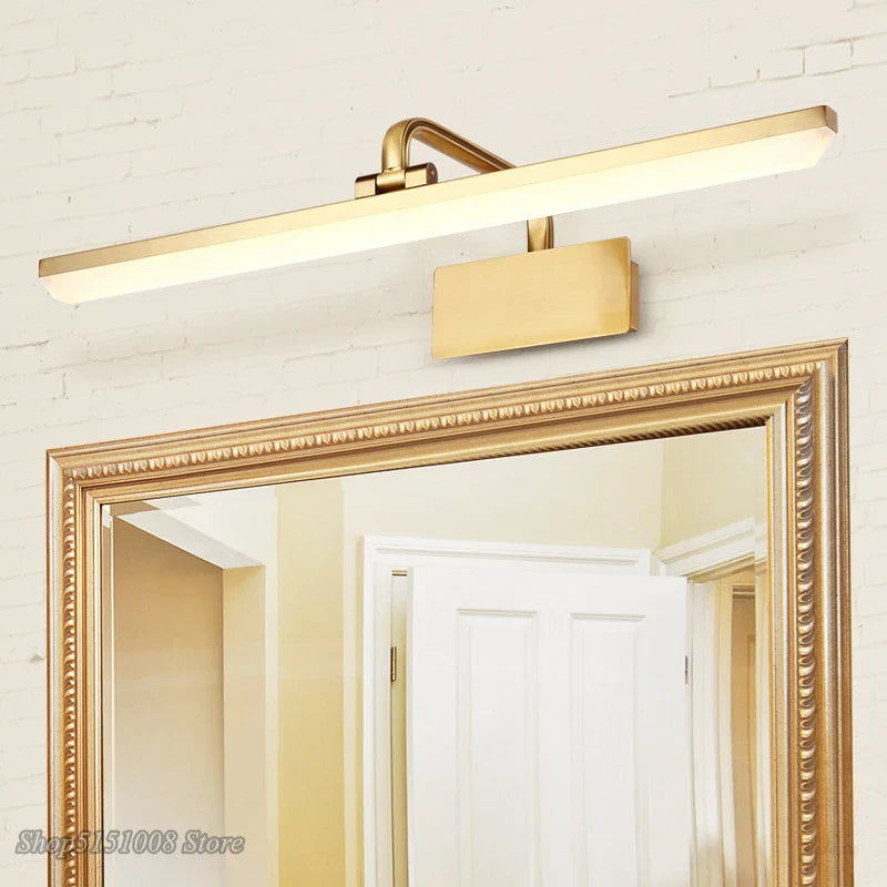 Afralia™ Vintage LED Vanity Mirror Light for Bathroom Dresser Cabinet Makeup Mirror