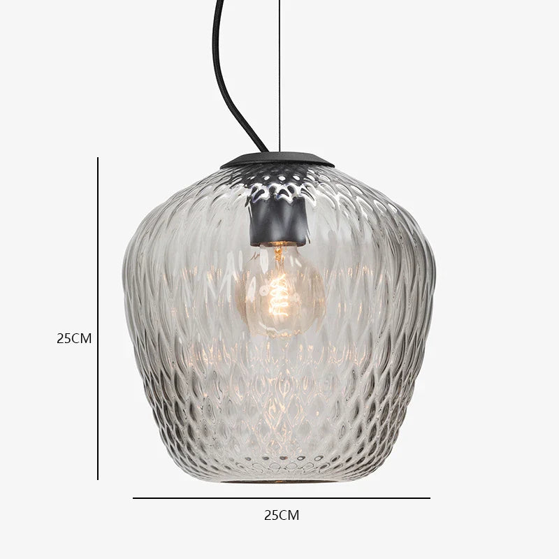 Afralia™ Modern Nordic Glass Pendant Light - LED Indoor Home Decor