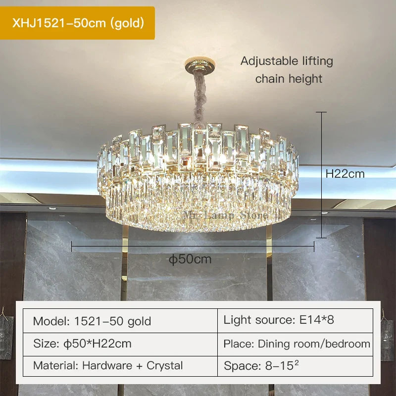 Afralia™ Crystal Chandelier: Elegant Lighting for Home, Living Room, Bedroom, Kitchen