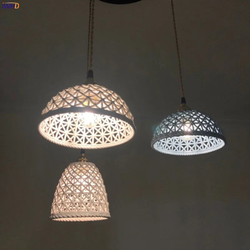 Afralia™ Ceramic LED Pendant Lights: Japanese Style, Copper Nordic Modern Design