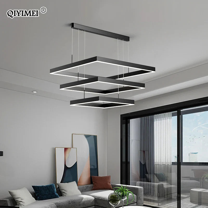 Afralia™ LED Chandelier: Modern Aluminum Luster Lamps for Bedroom, Hall, Dining, Living Room