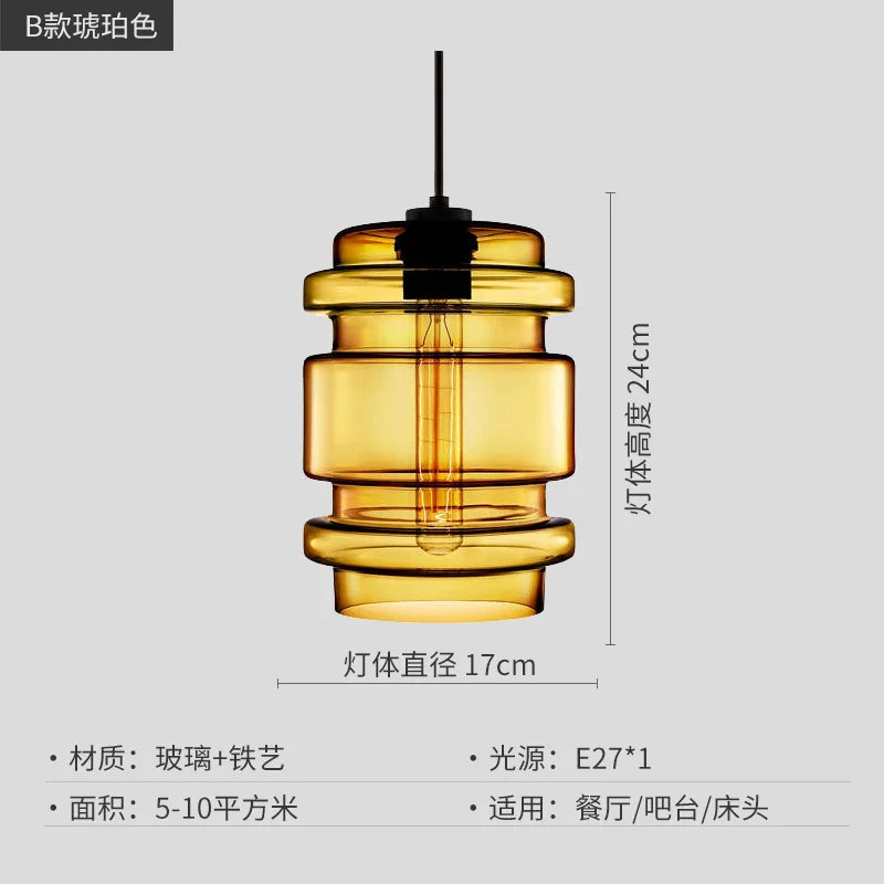 Afralia™ Geometric Glass Pendant Light Collection: Modern Crystalline Pendant Series