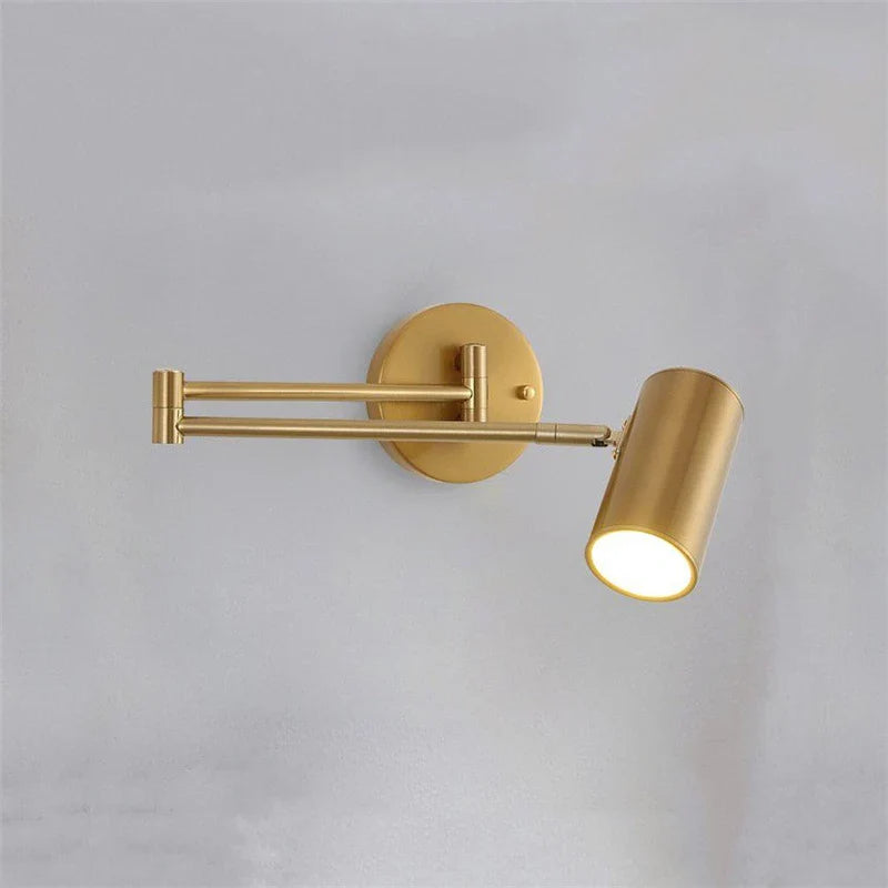 Afralia™ Telescopic Rocker Wall Light: Nordic Design LED Bedside Lamp for Simple Bedroom Decor