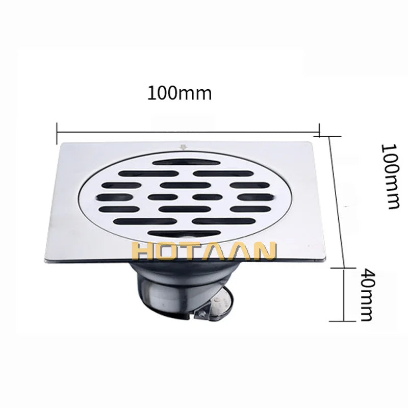 Afralia™ Stainless Steel Floor Drain for Bathroom Kitchen Balcony Odor Prevention