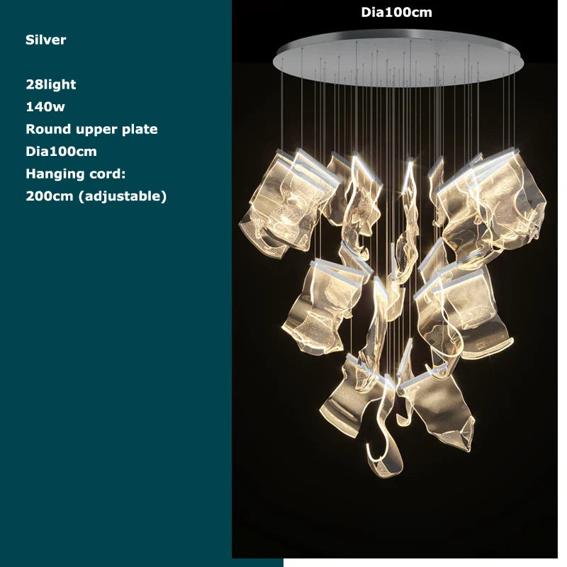 Afralia™ Black Love Chandelier Lighting for Dinning Room