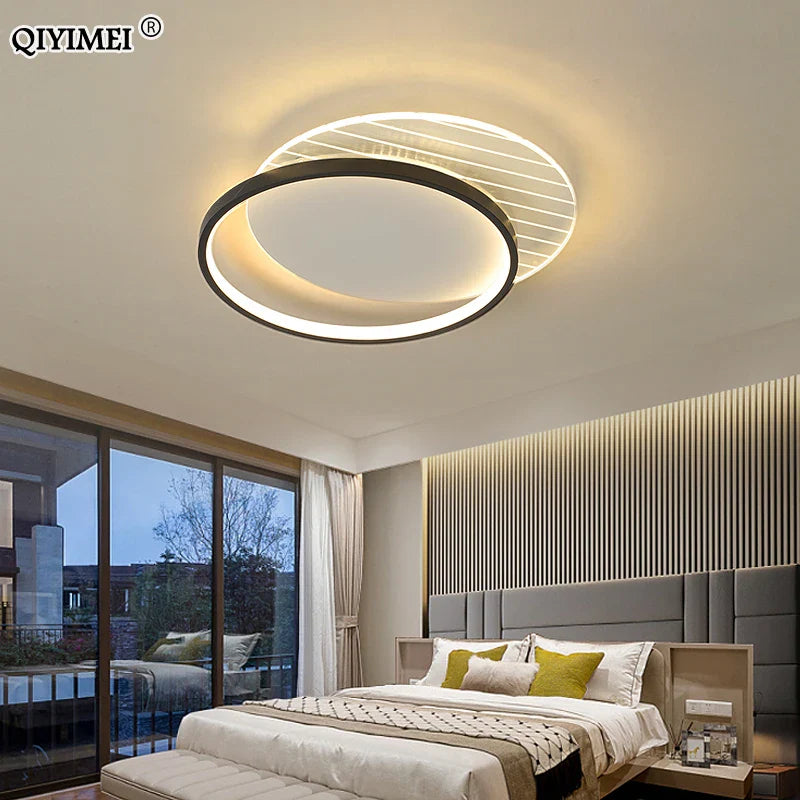 Afralia™ LED Ceiling Lights for Living Room Bedroom Kitchen Wardrobe, Modern Minimalist Warm Home Lighting