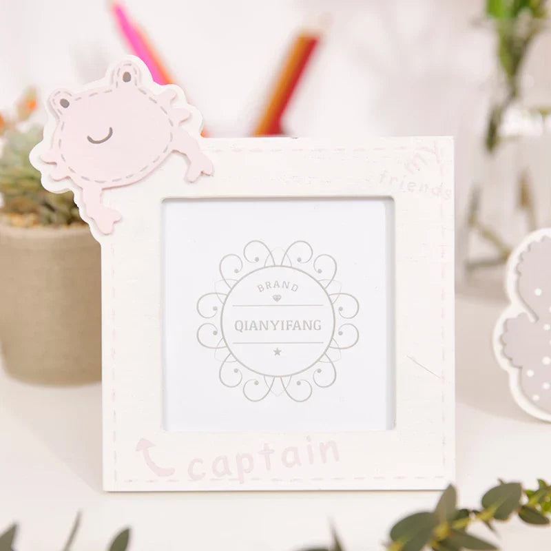 Nordic Wooden Photo Frames - Afralia™ Kids Room Decor