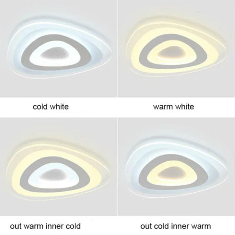 Afralia™ Triangle LED Ceiling Light | Modern Acrylic Lamparas de Techo Fixtures