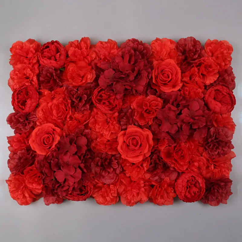 Afralia™ Silk Rose Flower Home Decor Champagne Wedding Backdrop Romantic Wall Decor