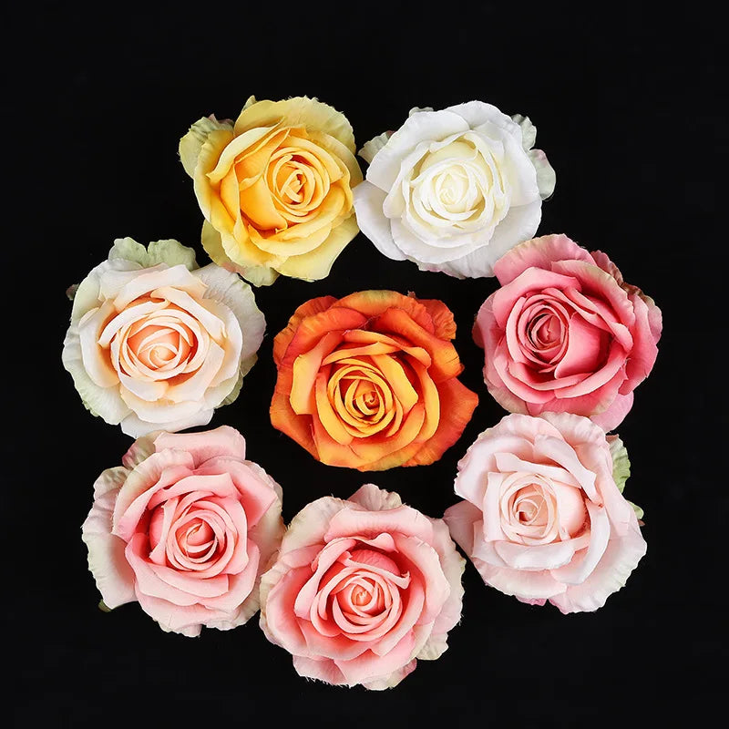 Afralia™ 30PCS Silk Roses Wedding Decor DIY Home Decoration, Brooch Gifts, Candy Box