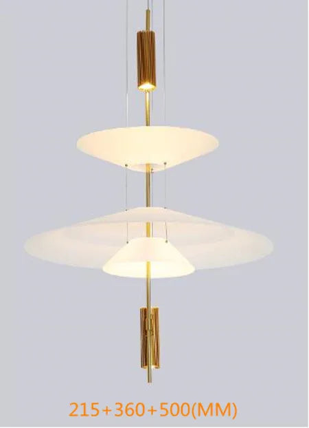 Afralia™ Nordic Flamingo Chandelier: White Light Minimalist Round Lamp for Living, Bed, Dining Room