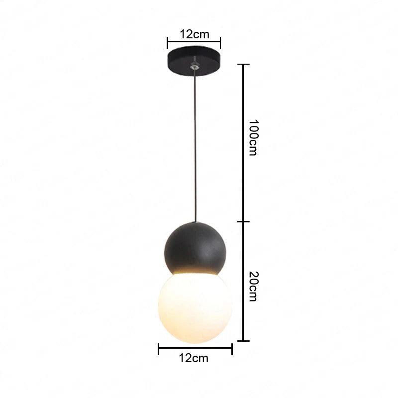 Afralia™ Nordic Glass Pendant Lamp for Home Indoor Decor