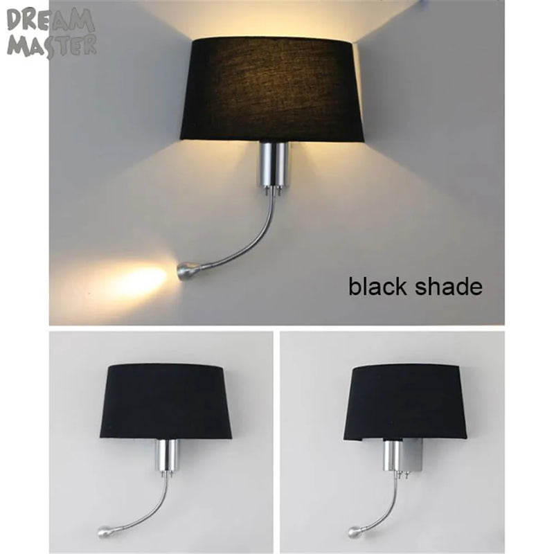 Afralia™ LED Industrial Gooseneck Wall Sconce for Bedroom Reading and Hotel