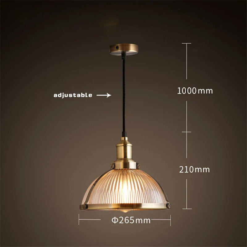 Afralia™ Glass Pendant Lights | Vintage American Style for Living Room, Bar, Restaurant