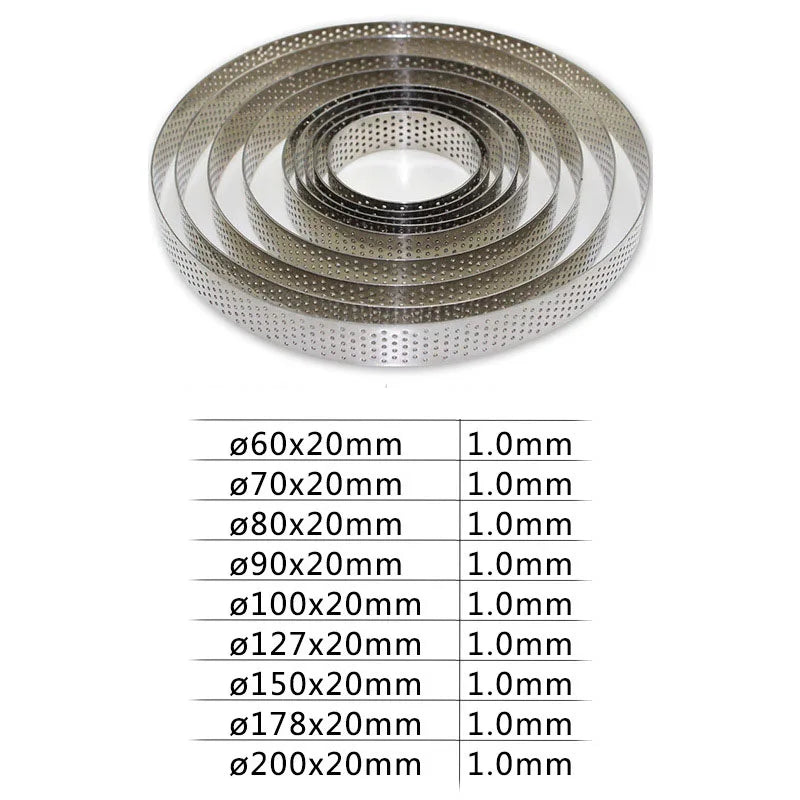 Afralia™ Stainless Steel Cake Molds for Mousse, Tart, and Pizza Desserts