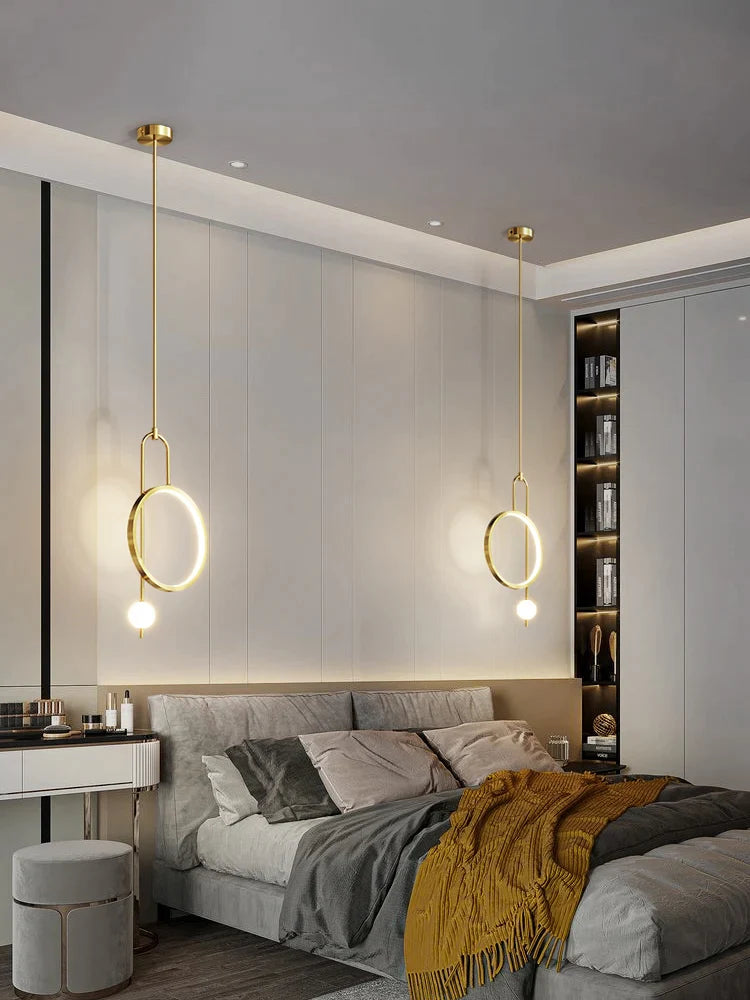 Afralia™ Modern Minimalist Bedroom Bedside Pendant Light Living Room Lamp