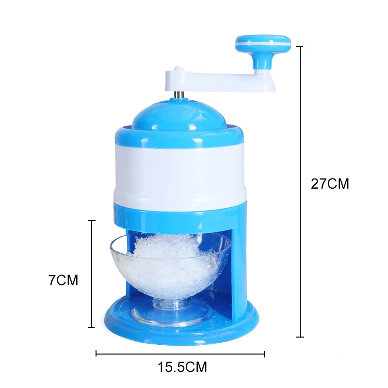 Afralia™ Mini Ice Breaker Hand-Cranked Ice Crusher Shaved Ice Machine Ice Cream Tools