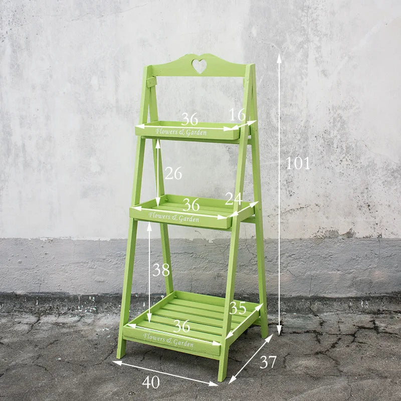 Afralia™ Retro Solid Wood Plant Stand - Multi-layer Floor Type Design